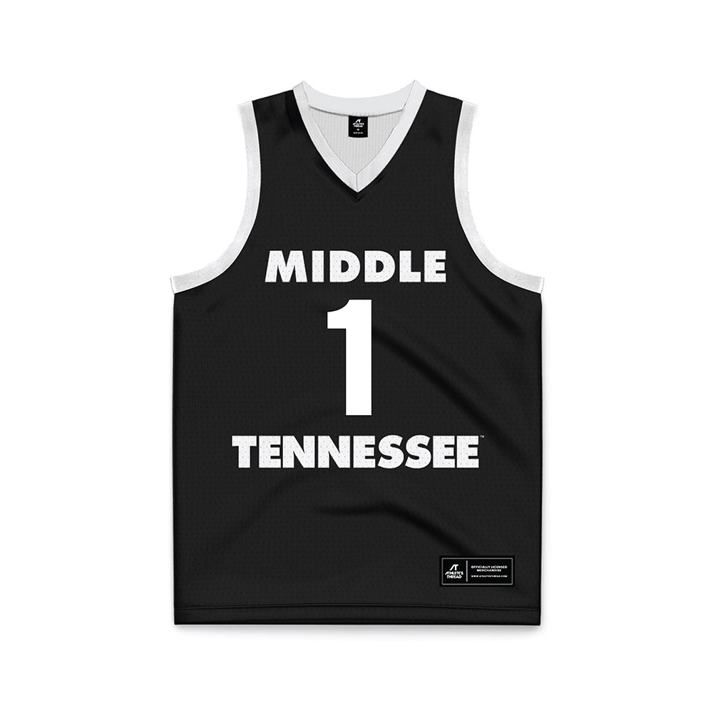 MTSU - NCAA Women's Basketball : Courtney Blakely - Black Basketball Jersey