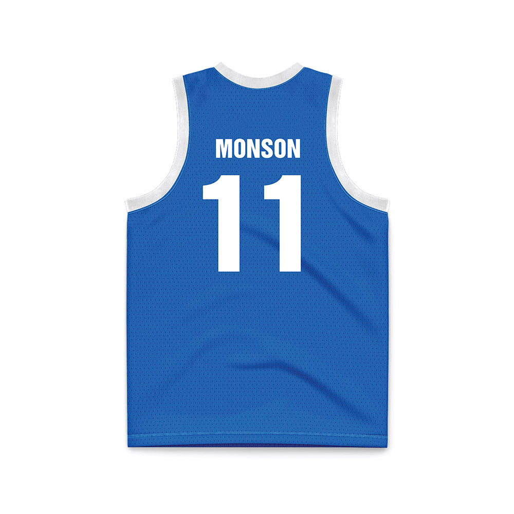 MTSU - NCAA Women's Basketball : Emily Monson - Blue Basketball Jersey