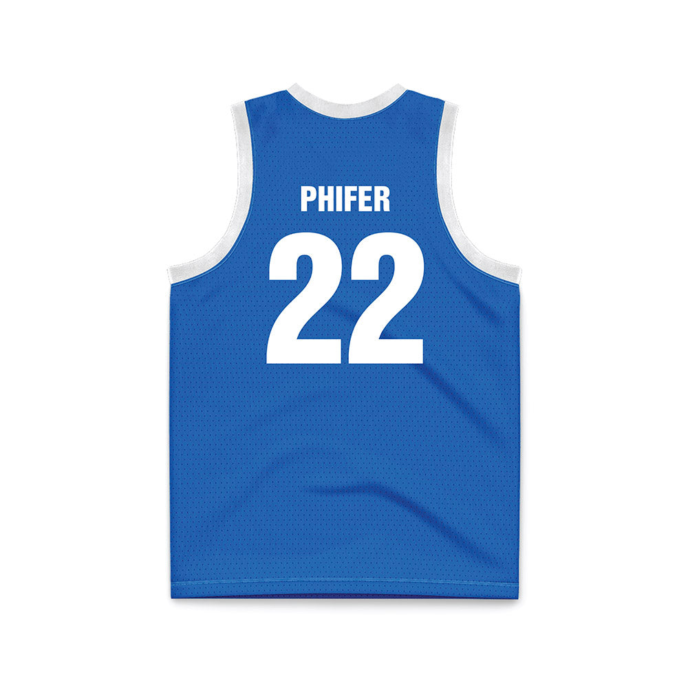 MTSU - NCAA Women's Basketball : Macie Phifer - Blue Basketball Jersey-1