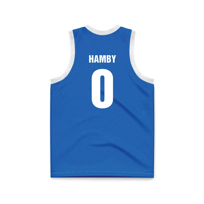 MTSU - NCAA Women's Basketball : Gracie Hamby - Blue Basketball Jersey-1
