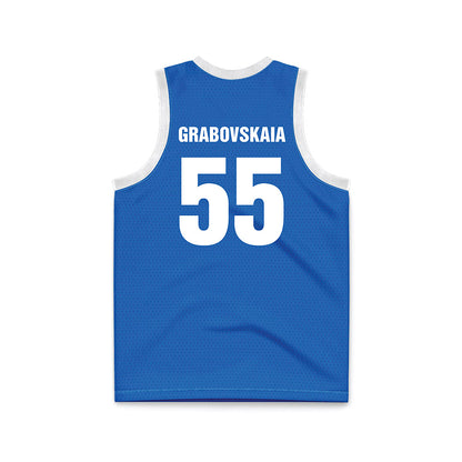 MTSU - NCAA Women's Basketball : Iuliia Grabovskaia - Blue Basketball Jersey