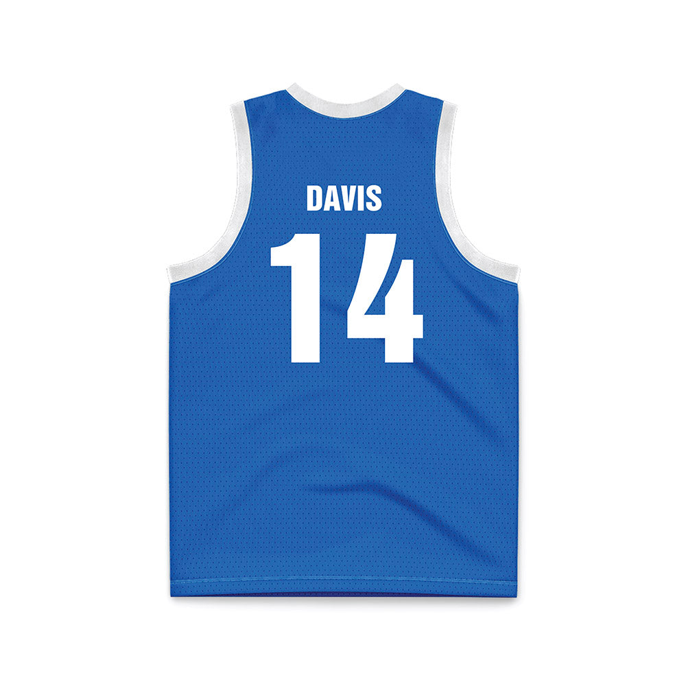 MTSU - NCAA Women's Basketball : Savannah Davis - Blue Basketball Jersey-1