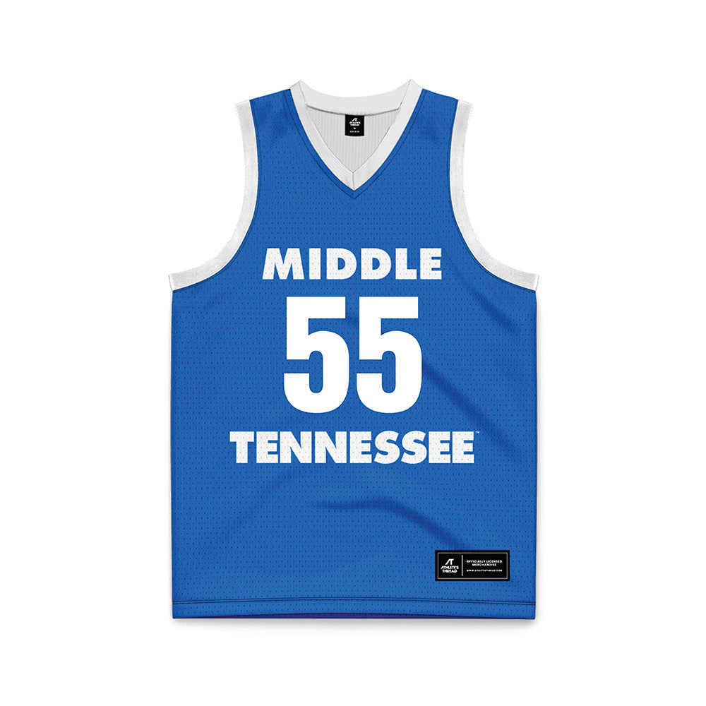 MTSU - NCAA Women's Basketball : Iuliia Grabovskaia - Blue Basketball Jersey