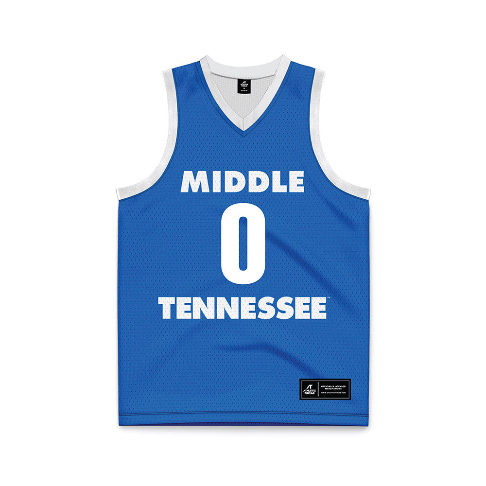 MTSU - NCAA Women's Basketball : Gracie Hamby - Blue Basketball Jersey-0