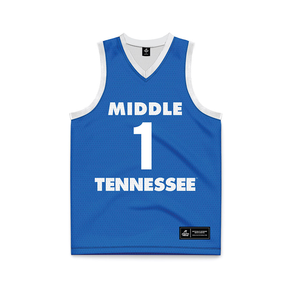 MTSU - NCAA Women's Basketball : Courtney Blakely - Blue Basketball Jersey