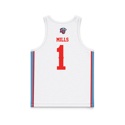 Liberty - NCAA Women's Basketball : Avery Mills - White Basketball Jersey