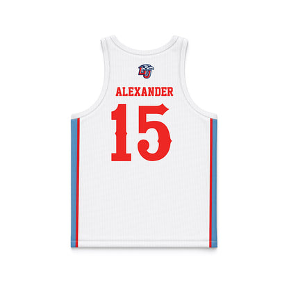 Liberty - NCAA Women's Basketball : Maleah Alexander - White Basketball Jersey