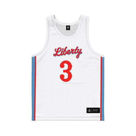 Liberty - NCAA Women's Basketball : JaKayla Thompson - White Basketball Jersey-0