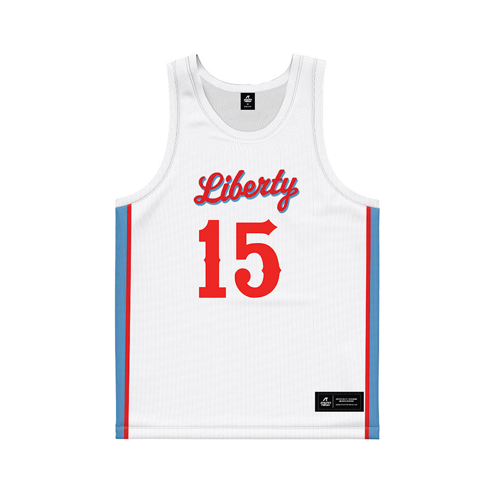 Liberty - NCAA Women's Basketball : Maleah Alexander - White Basketball Jersey