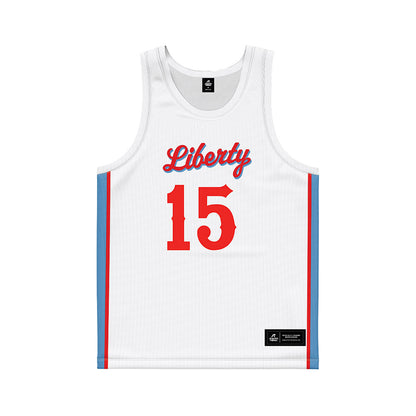 Liberty - NCAA Women's Basketball : Maleah Alexander - White Basketball Jersey