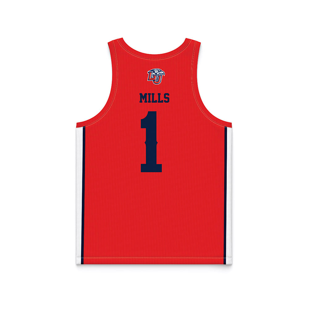 Liberty - NCAA Women's Basketball : Avery Mills - Red Basketball Jersey