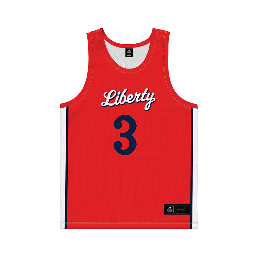 Liberty - NCAA Women's Basketball : JaKayla Thompson - Red Basketball Jersey-0