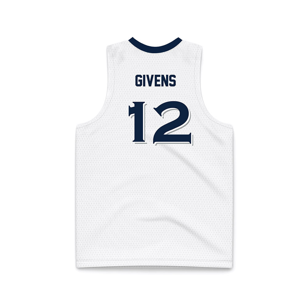 Xavier - NCAA Women's Basketball : MacKenzie Givens - White Basketball Jersey