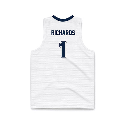 Xavier - NCAA Women's Basketball : Payton Richards - White Basketball Jersey-1