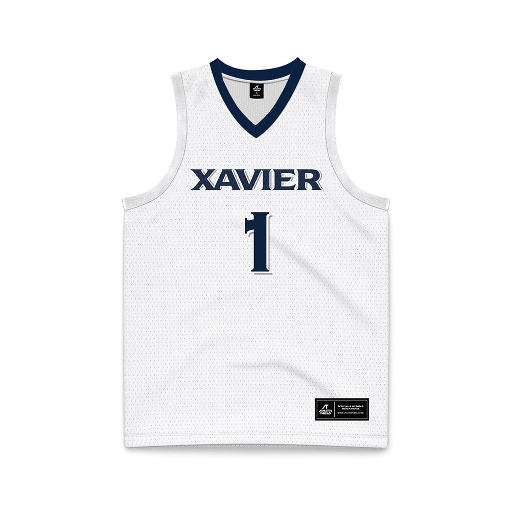 Xavier - NCAA Women's Basketball : Payton Richards - White Basketball Jersey-0