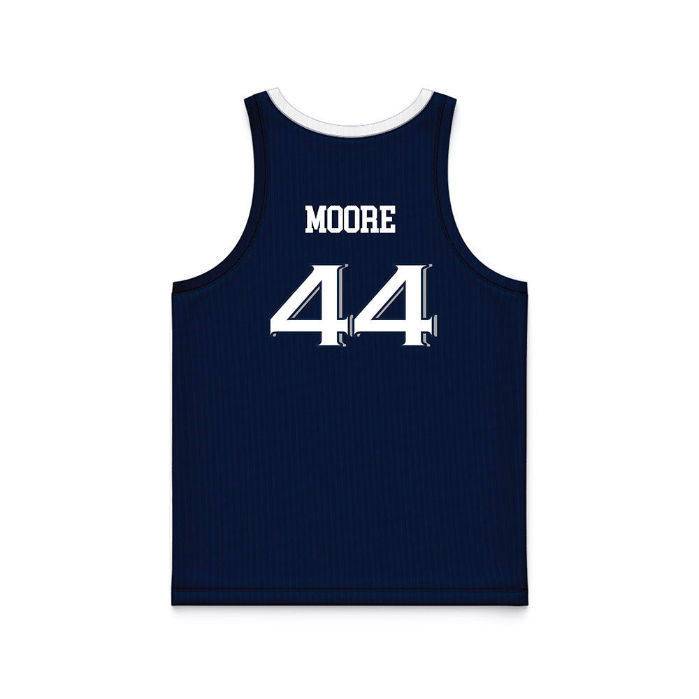 Xavier - NCAA Women's Basketball : Mya Moore - Navy Basketball Jersey-1