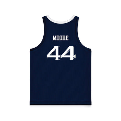 Xavier - NCAA Women's Basketball : Mya Moore - Navy Basketball Jersey-1