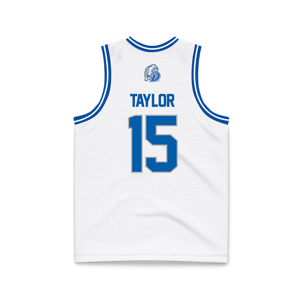 Drake - NCAA Women's Basketball : Maggie Taylor - White Basketball Jersey-1