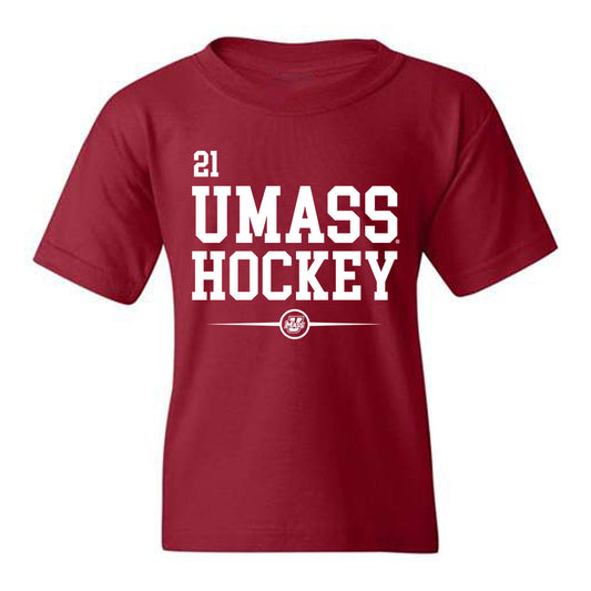 UMass - NCAA Men's Ice Hockey : Charlie Lieberman - Classic Fashion Shersey Youth T-Shirt