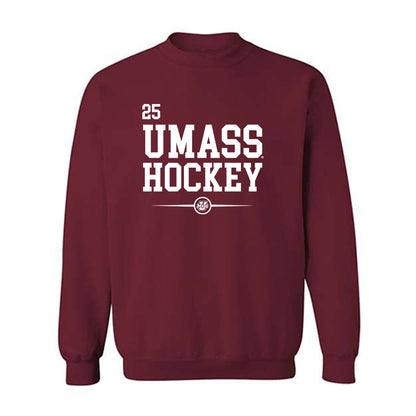 UMass - NCAA Men's Ice Hockey : Daniel Jencko - Classic Fashion Shersey Crewneck Sweatshirt-0