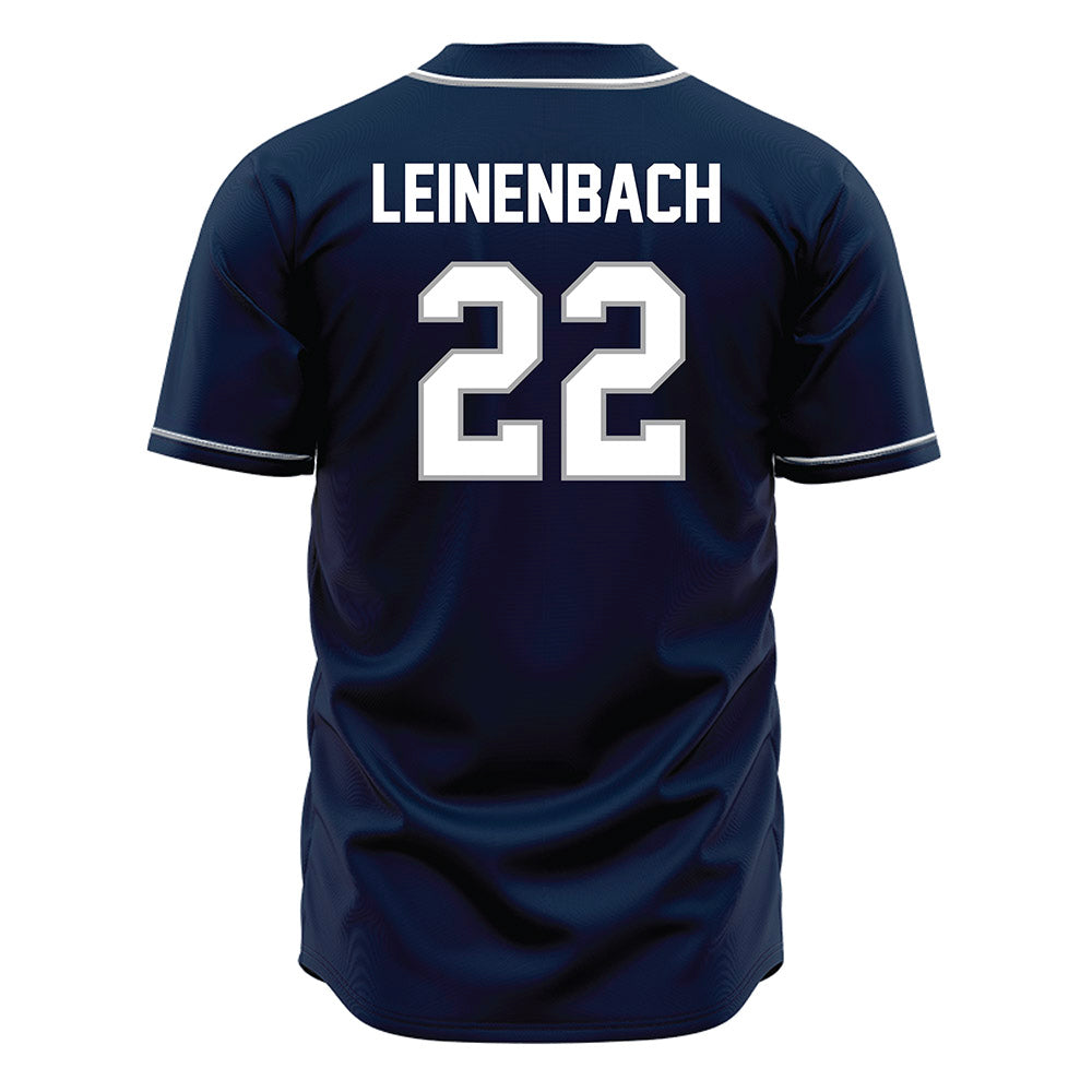 UNF - NCAA Baseball : Drew Leinenbach - Blue Jersey-1