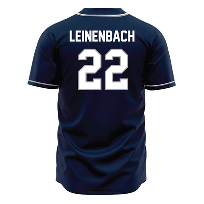 UNF - NCAA Baseball : Drew Leinenbach - Blue Jersey-1