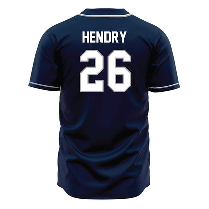 UNF - NCAA Baseball : Clayton Hendry - Blue Jersey-1
