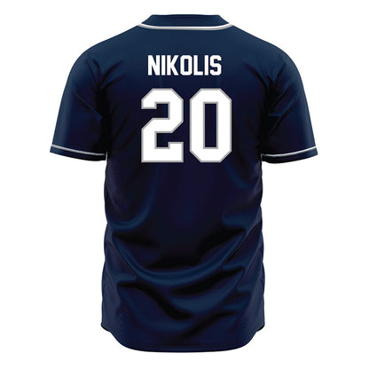 UNF - NCAA Baseball : Trevor Nikolis - Blue Jersey-1