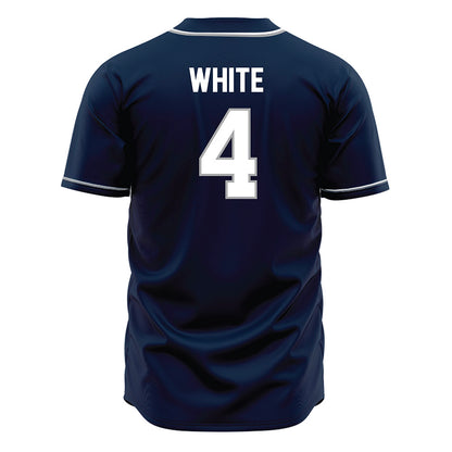 UNF - NCAA Baseball : Carter White - Blue Jersey-1