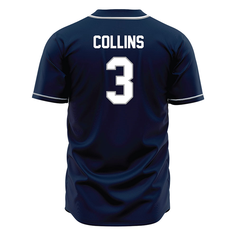 UNF - NCAA Baseball : Mitchell Collins - Blue Jersey-1