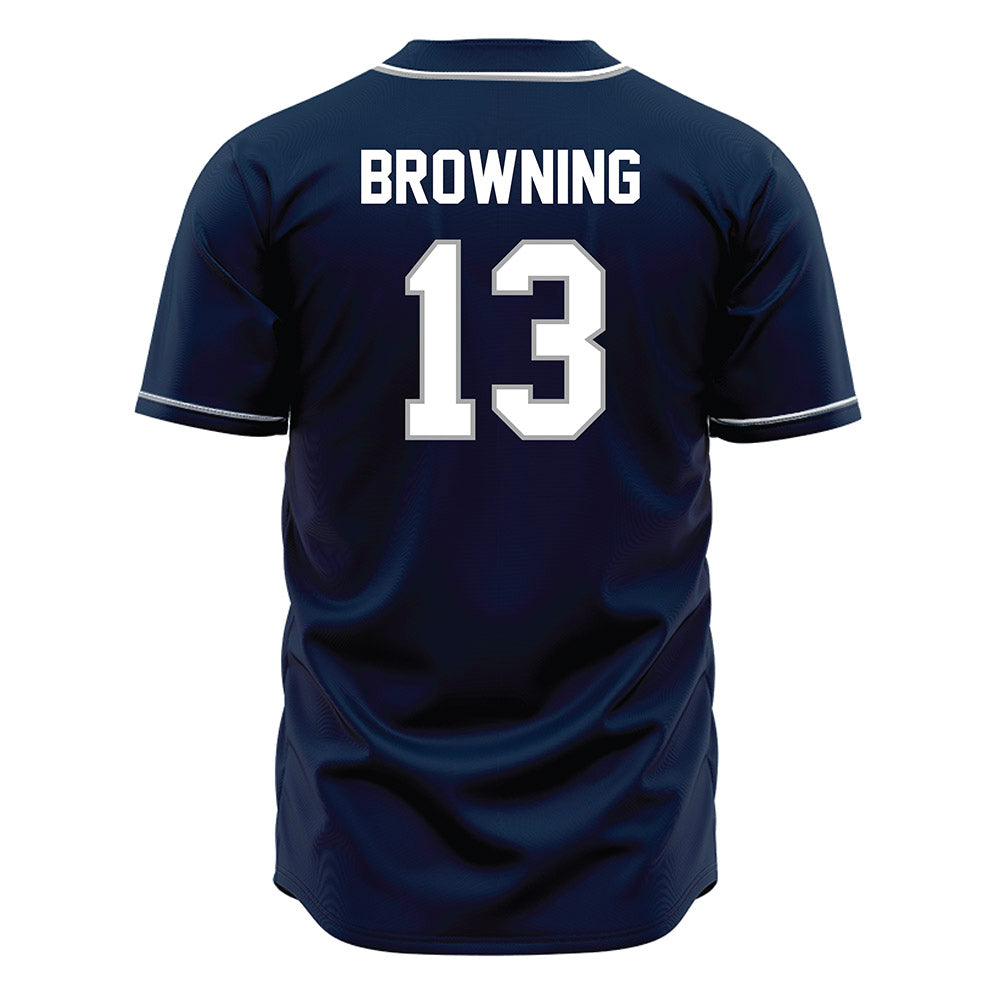 UNF - NCAA Baseball : Brady Browning - Blue Jersey-1