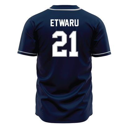 UNF - NCAA Baseball : Kai Etwaru - Blue Jersey