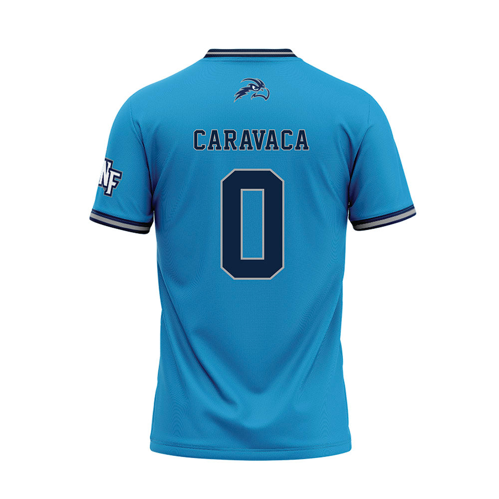 UNF - NCAA Softball : Kirsten Caravaca - Blue Baseball Jersey-1