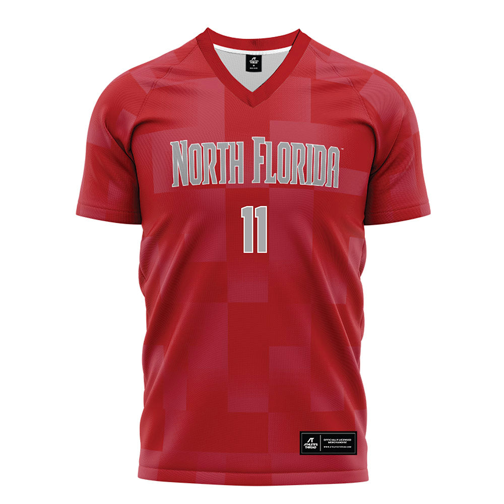 UNF - NCAA Women's Soccer : Sophia Goetz - Red Soccer Jersey-0