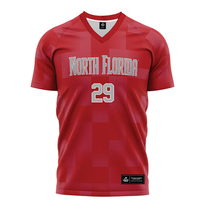 UNF - NCAA Women's Soccer : Emma Kelly - Red Soccer Jersey-0