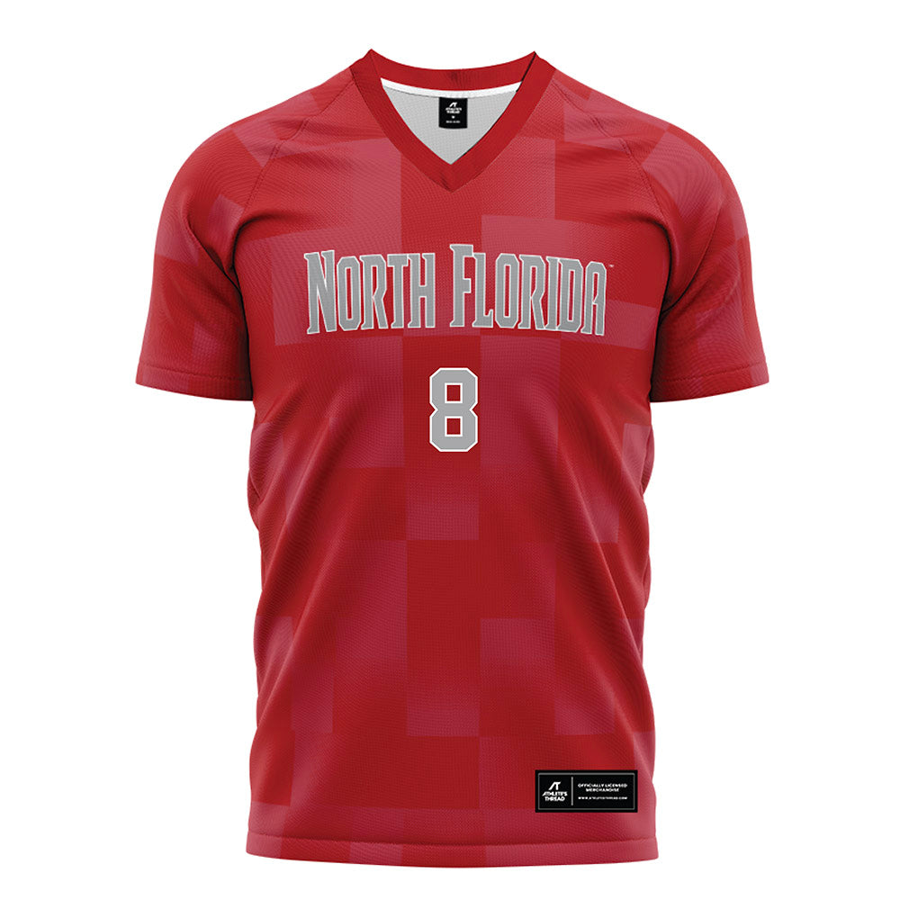 UNF - NCAA Women's Soccer : Bella Pontieri - Red Soccer Jersey-0