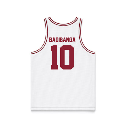SCU - NCAA Men's Basketball : Noah Badibanga - White Basketball Jersey-1
