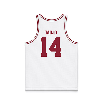 SCU - NCAA Men's Basketball : chris tadjo - White Basketball Jersey-1