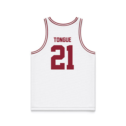 SCU - NCAA Men's Basketball : Camaron Tongue - White Basketball Jersey