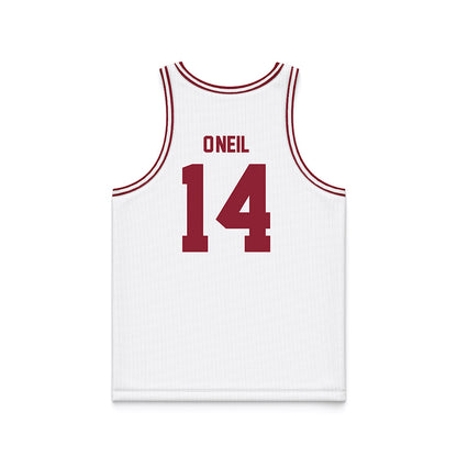 SCU - NCAA Men's Basketball : Johnny O'Neil - White Basketball Jersey