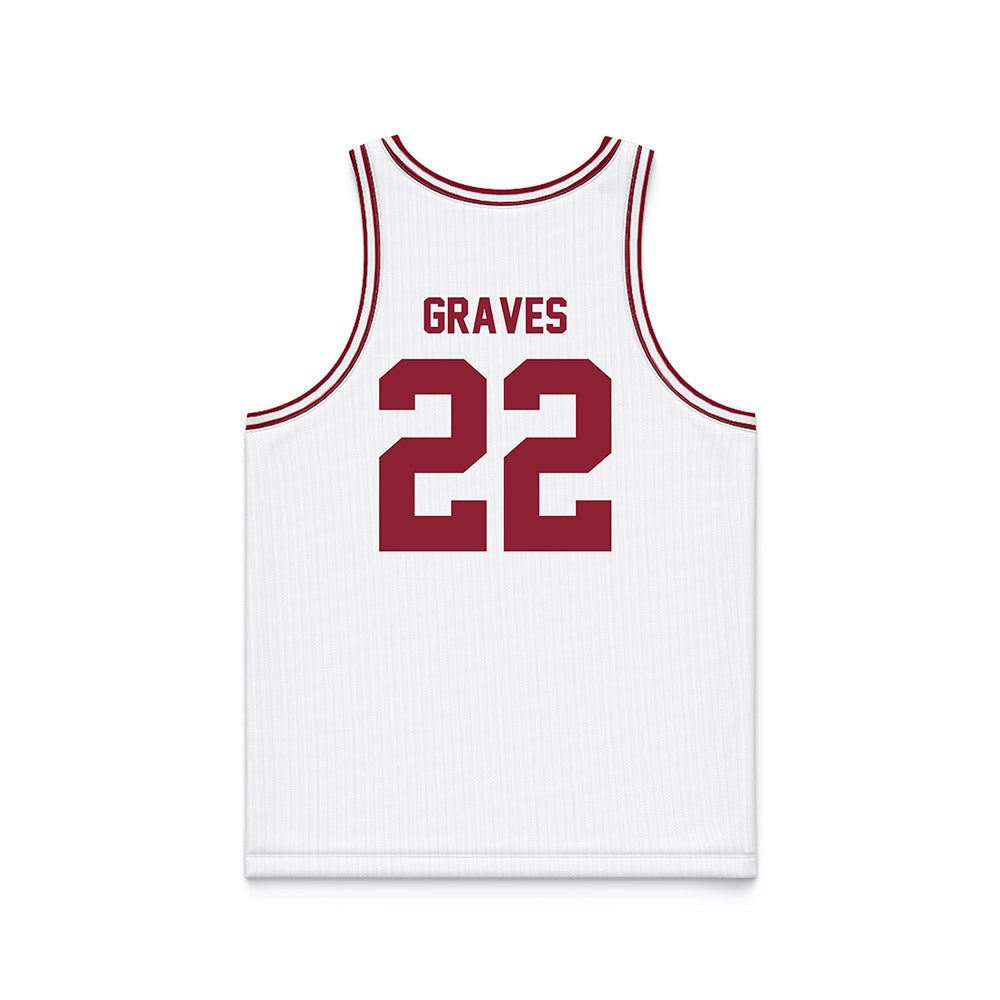 SCU - NCAA Men's Basketball : Allen Graves - White Basketball Jersey