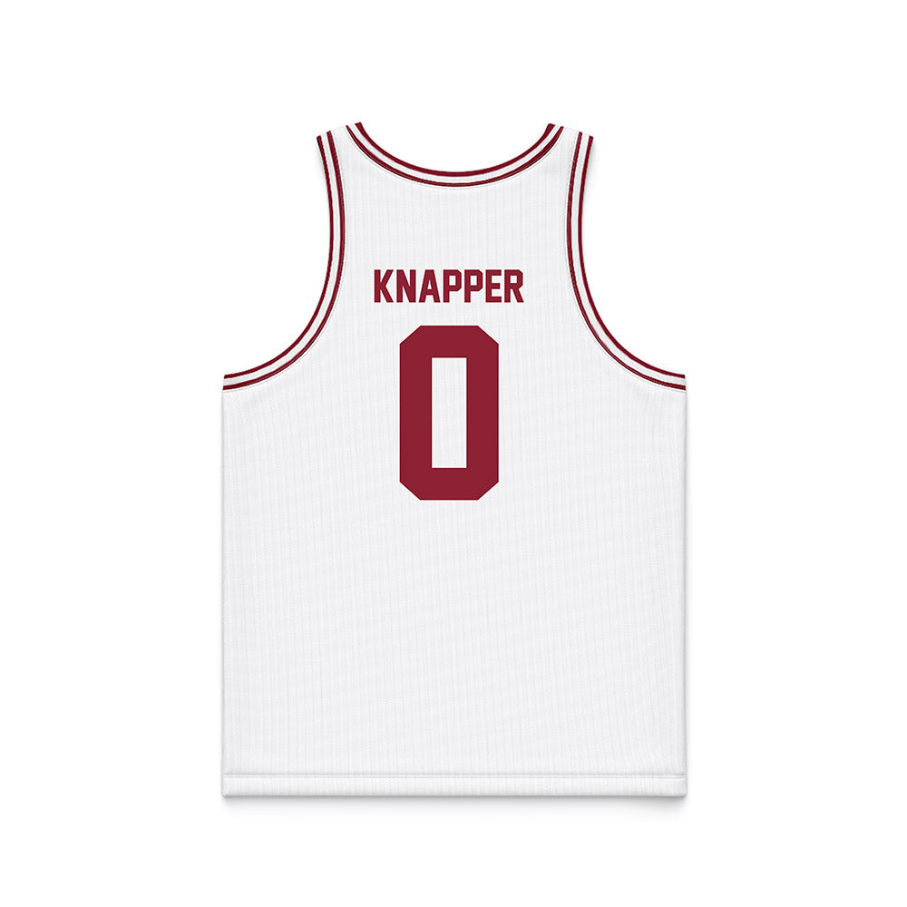 SCU - NCAA Men's Basketball : Brenton Knapper - White Basketball Jersey