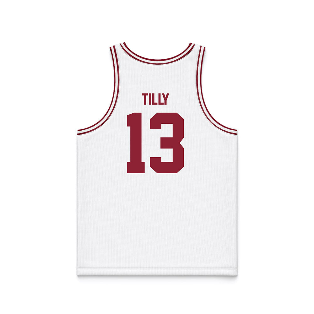 SCU - NCAA Men's Basketball : Christoph Tilly - White Basketball Jersey
