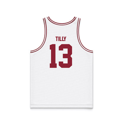 SCU - NCAA Men's Basketball : Christoph Tilly - White Basketball Jersey