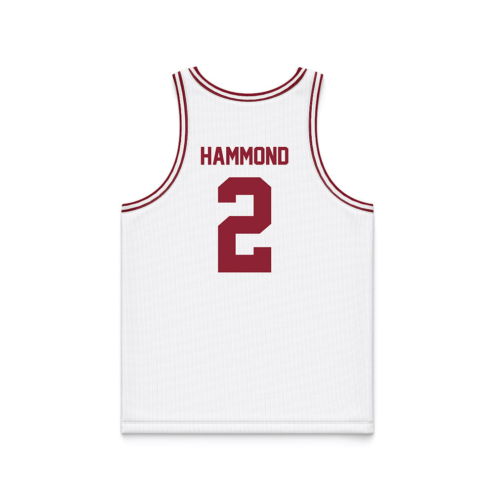 SCU - NCAA Men's Basketball : Christian Hammond - White Basketball Jersey