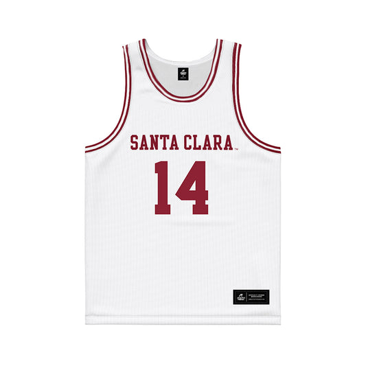 SCU - NCAA Men's Basketball : chris tadjo - White Basketball Jersey-0