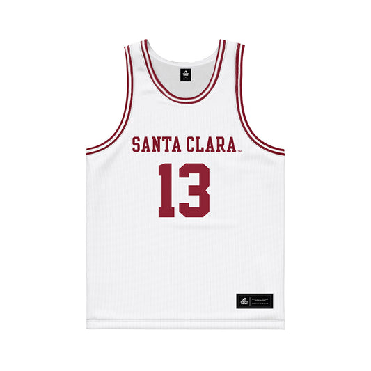 SCU - NCAA Men's Basketball : Christoph Tilly - White Basketball Jersey