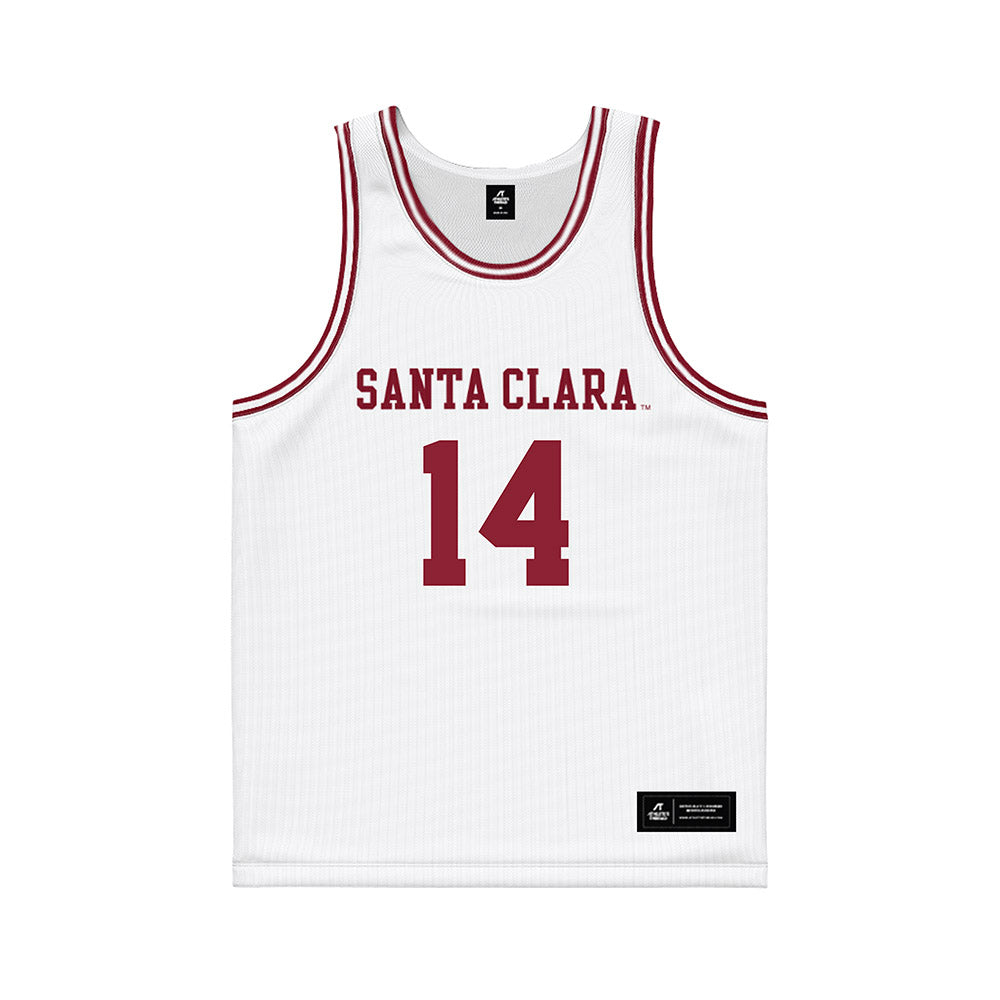 SCU - NCAA Men's Basketball : Johnny O'Neil - White Basketball Jersey