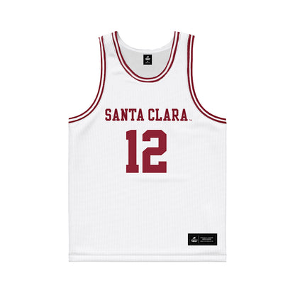 SCU - NCAA Men's Basketball : Bukky Oboye - White Basketball Jersey-0