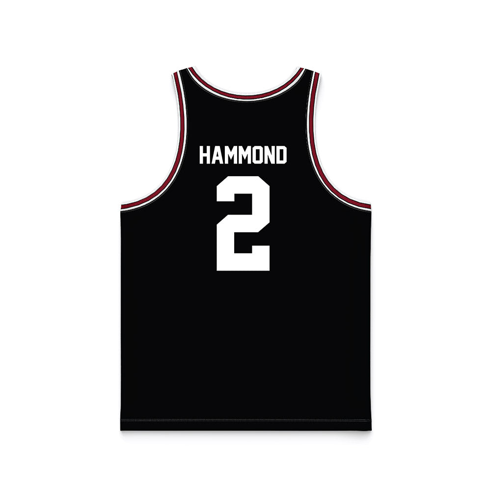 SCU - NCAA Men's Basketball : Christian Hammond - Black Basketball Jersey